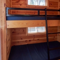 bunk beds inside cabin