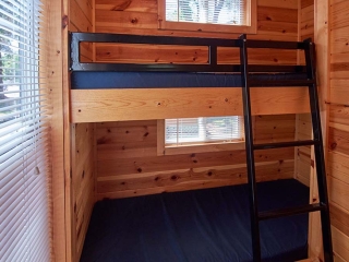 bunk beds inside cabin