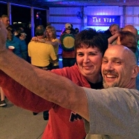 people dancing to music