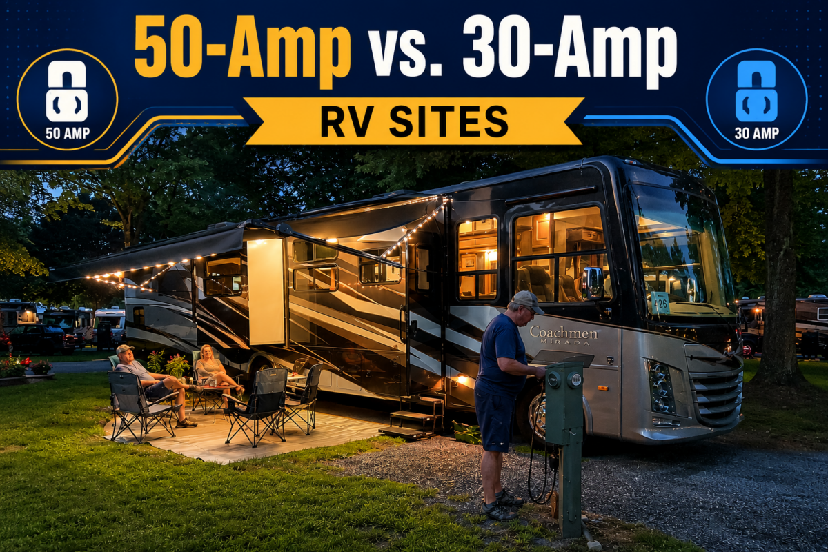 50-Amp vs. 30-Amp RV Sites